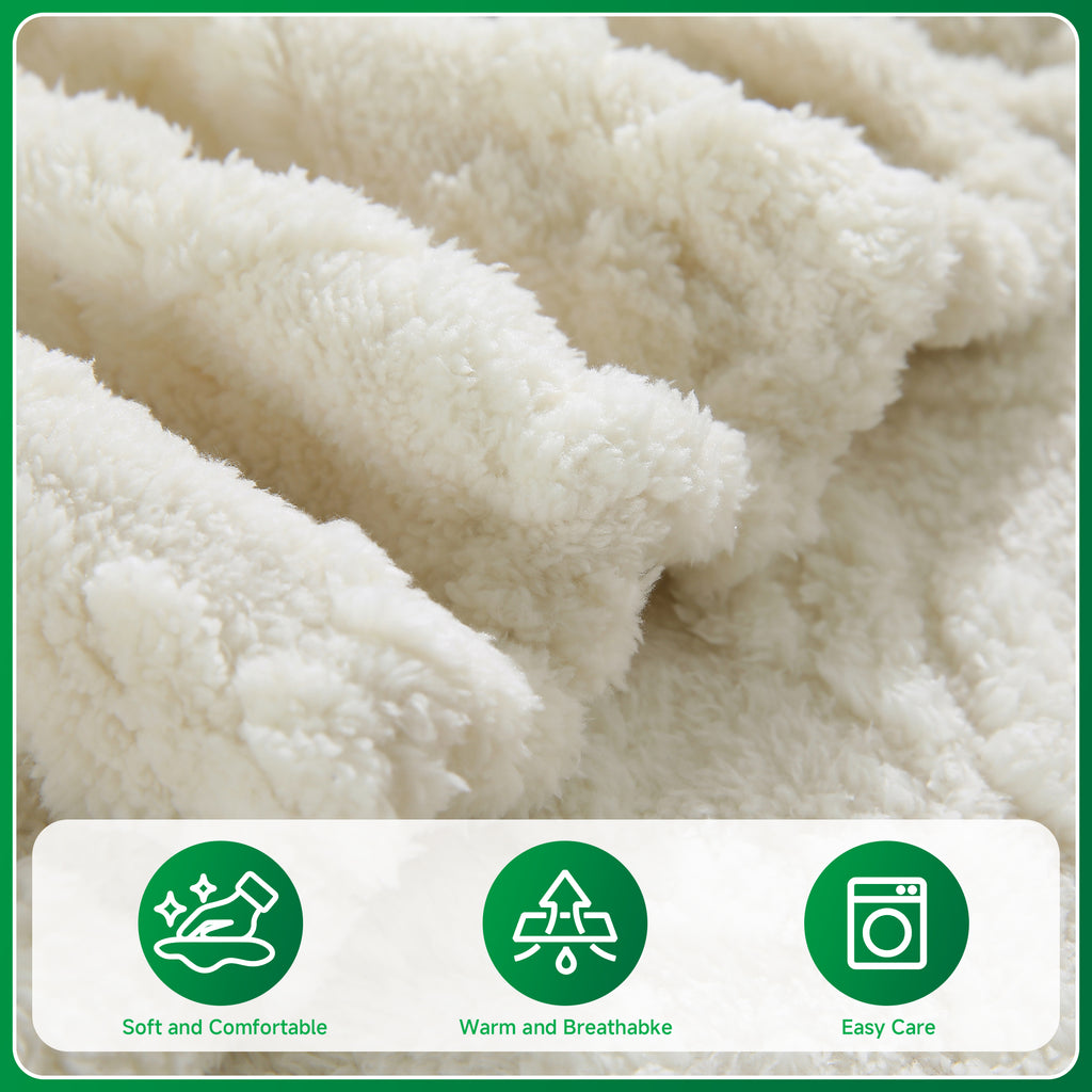 OHSIO Couch Cushion Covers, Super Soft Thicker Fleece Sofa Cover Stretch Sectional Sofa Slipcover Washable Pet Friendly Anti-Slip Stain Resistant Furniture Cover for Home