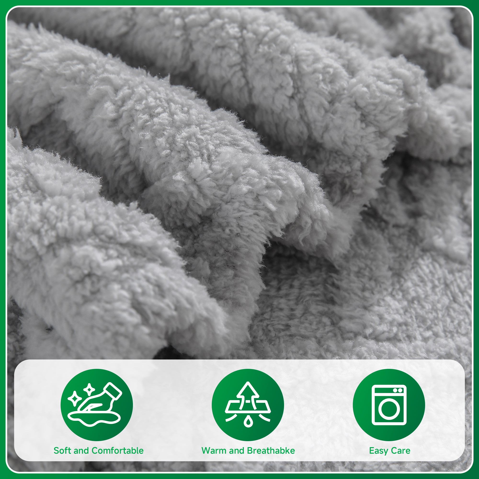 OHSIO Couch Cushion Covers, Super Soft Thicker Fleece Sofa Cover Stretch Sectional Sofa Slipcover Washable Pet Friendly Anti-Slip Stain Resistant Furniture Cover for Home