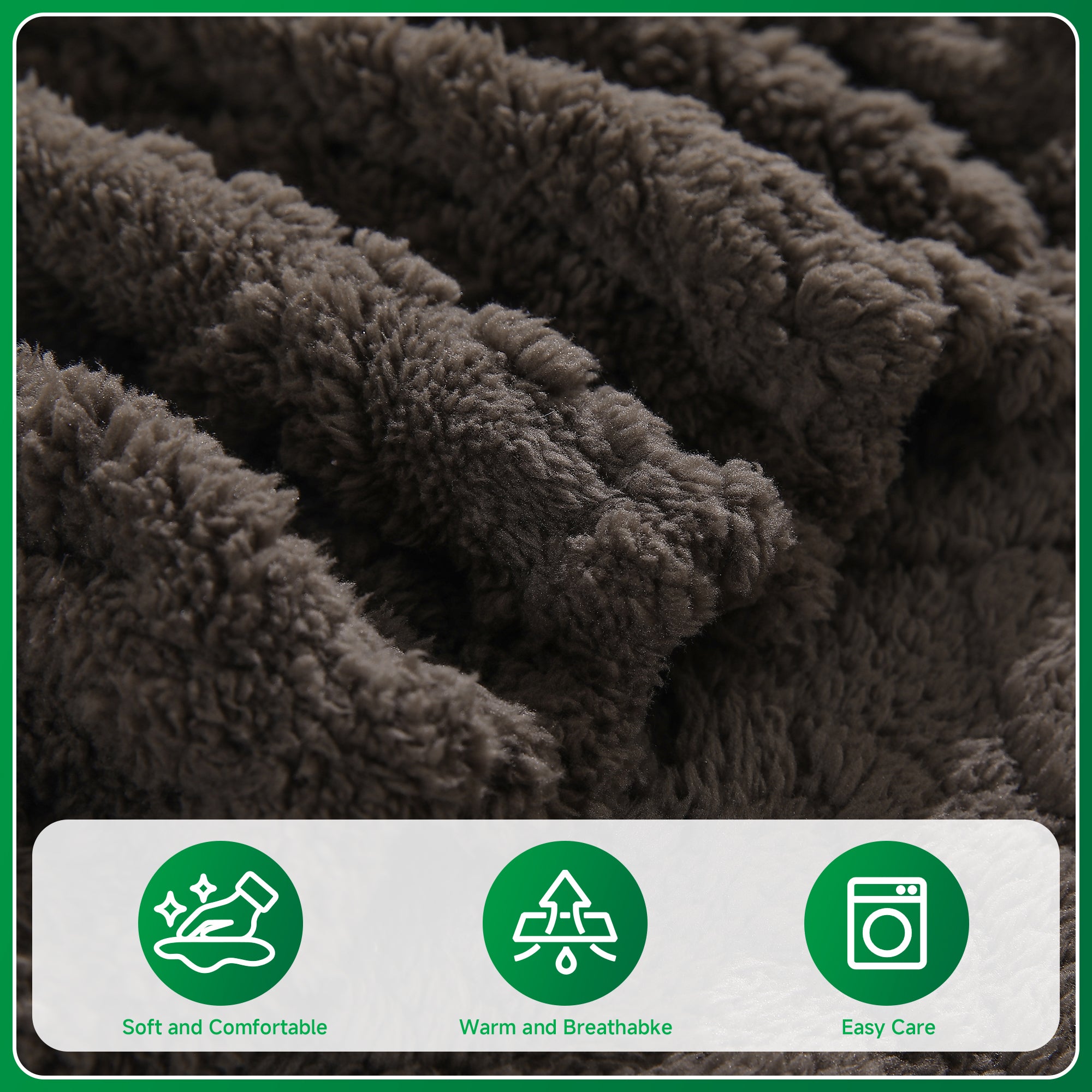 OHSIO Couch Cushion Covers, Super Soft Thicker Fleece Sofa Cover Stretch Sectional Sofa Slipcover Washable Pet Friendly Anti-Slip Stain Resistant Furniture Cover for Home