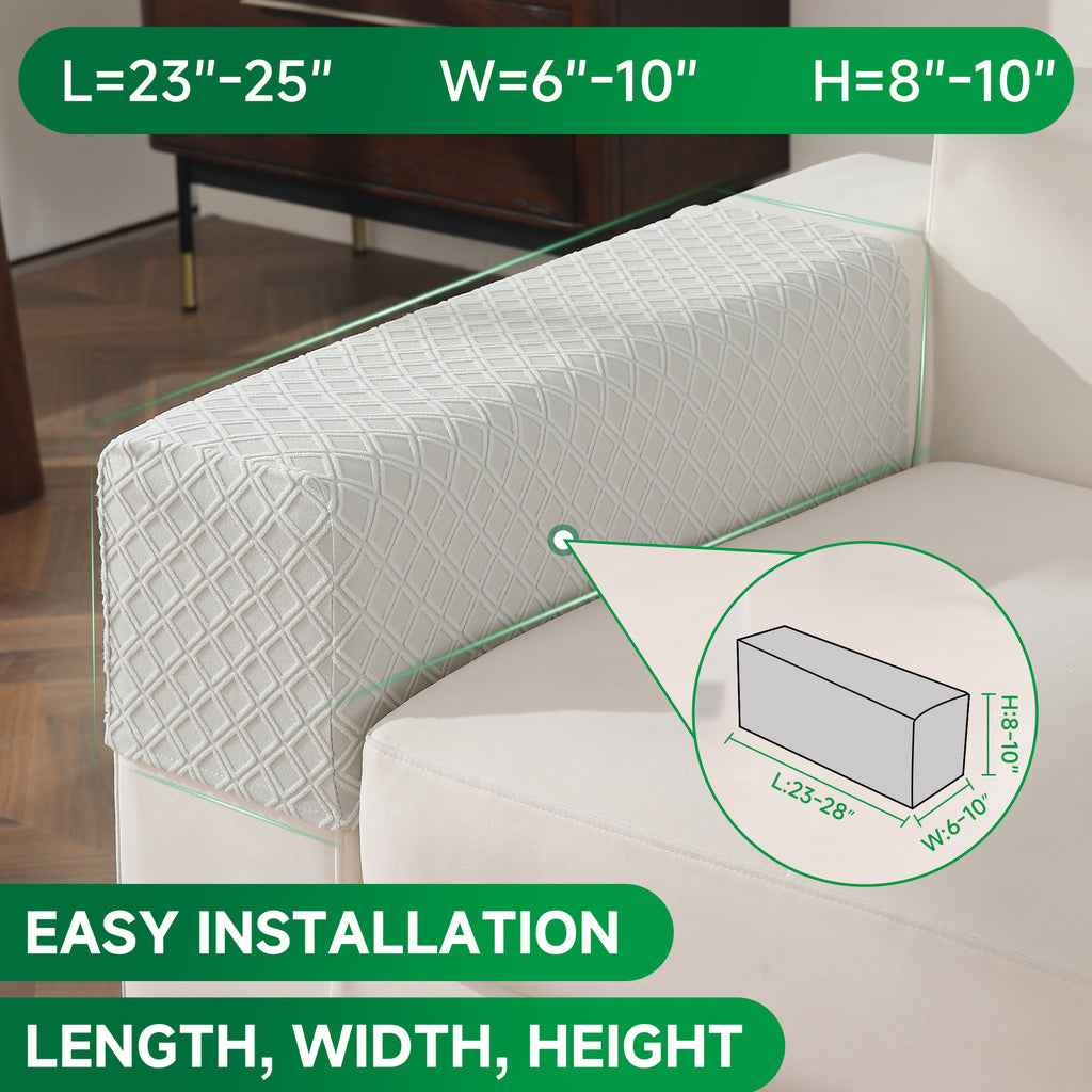 OHSIO Couch Cover, Stretch Sofa Cover, Soft Seat Cushion Covers Washable, Sectional L Shape Sofa Slipcover, Wear Stain Resistant Pet Friendly Furniture Protector for Home