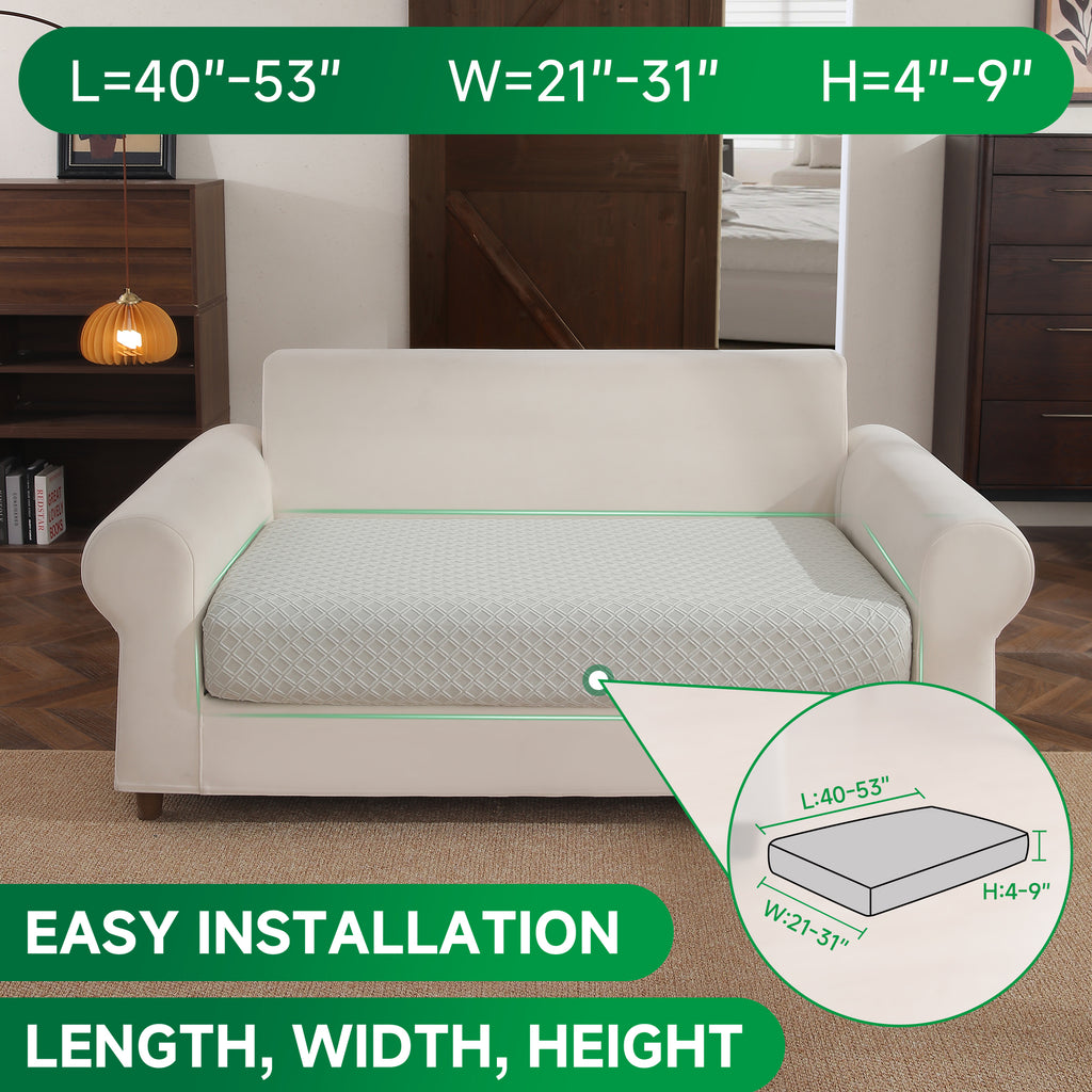 OHSIO Couch Cover, Stretch Sofa Cover, Soft Seat Cushion Covers Washable, Sectional L Shape Sofa Slipcover, Wear Stain Resistant Pet Friendly Furniture Protector for Home