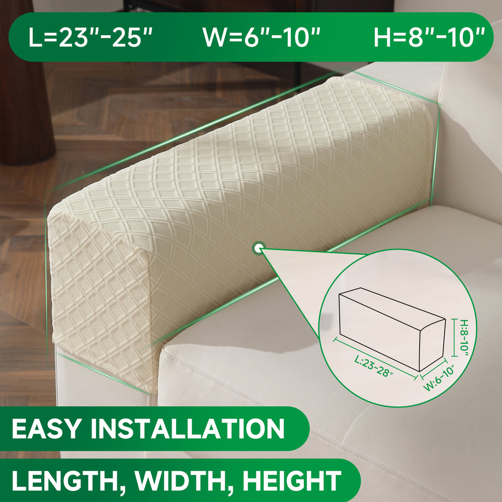 OHSIO Couch Cover, Stretch Sofa Cover, Soft Seat Cushion Covers Washable, Sectional L Shape Sofa Slipcover, Wear Stain Resistant Pet Friendly Furniture Protector for Home
