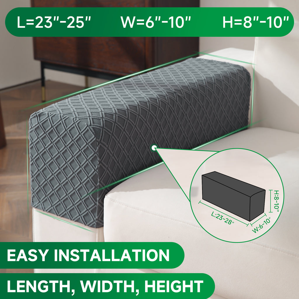 OHSIO Couch Cover, Stretch Sofa Cover, Soft Seat Cushion Covers Washable, Sectional L Shape Sofa Slipcover, Wear Stain Resistant Pet Friendly Furniture Protector for Home