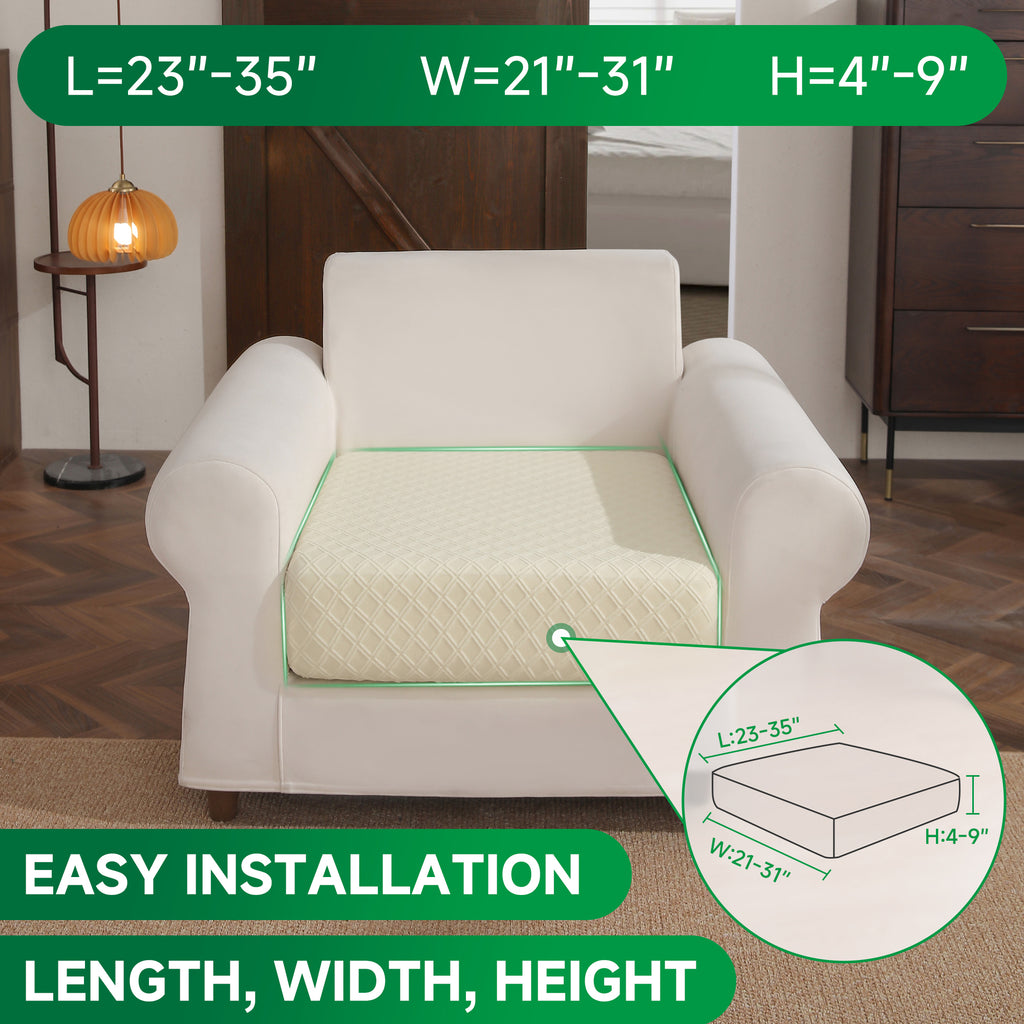 OHSIO Couch Cover, Stretch Sofa Cover, Soft Seat Cushion Covers Washable, Sectional L Shape Sofa Slipcover, Wear Stain Resistant Pet Friendly Furniture Protector for Home
