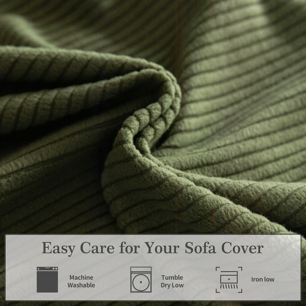 OHSIO Sectional Couch Covers, Wear Resistant Stretch Sofa Covers Washable Soft Couch Cushion Covers Anti Slip Furniture Protector Sofa Slipcovers for Pets
