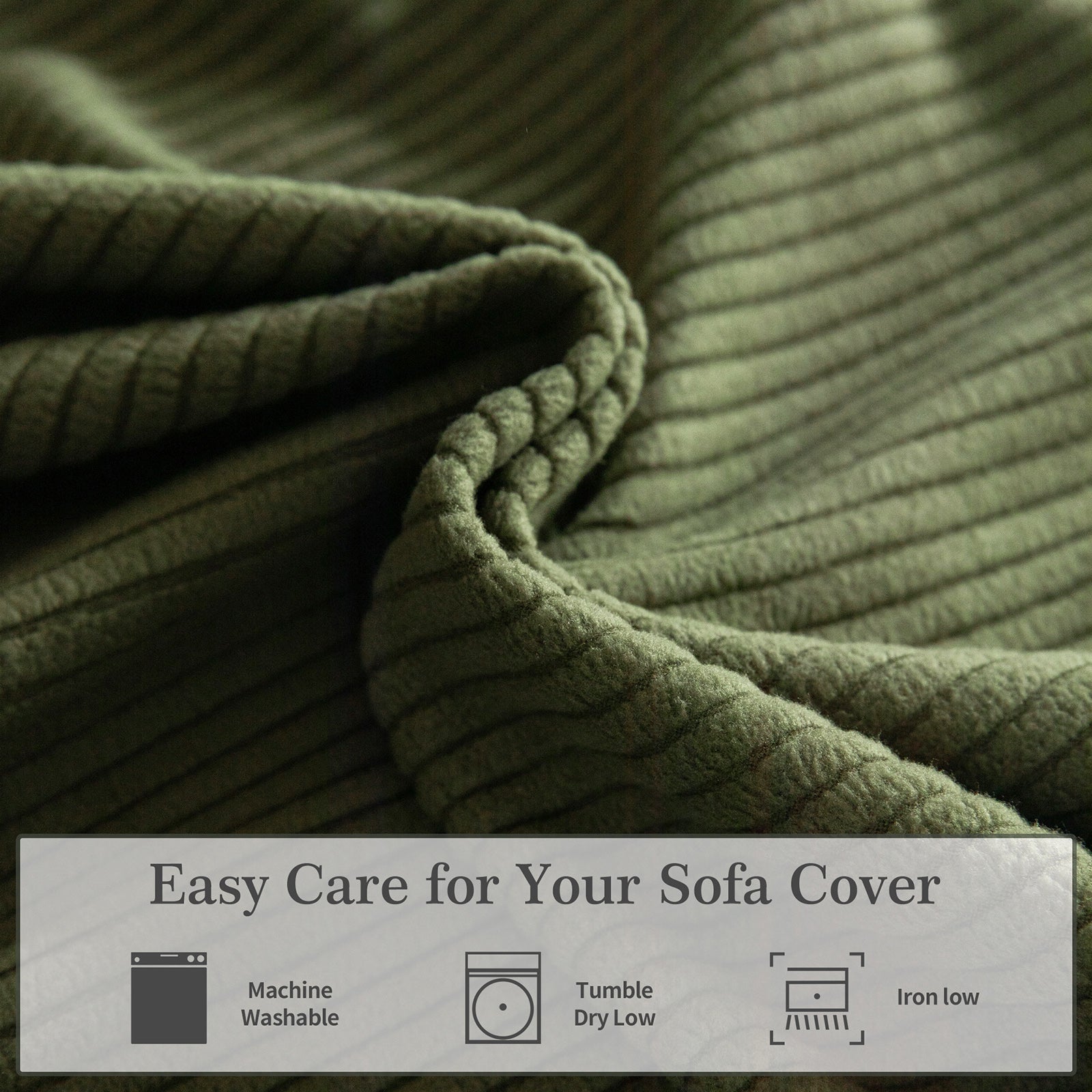 OHSIO Sectional Couch Covers, Wear Resistant Stretch Sofa Covers Washable Soft Couch Cushion Covers Anti Slip Furniture Protector Sofa Slipcovers for Pets