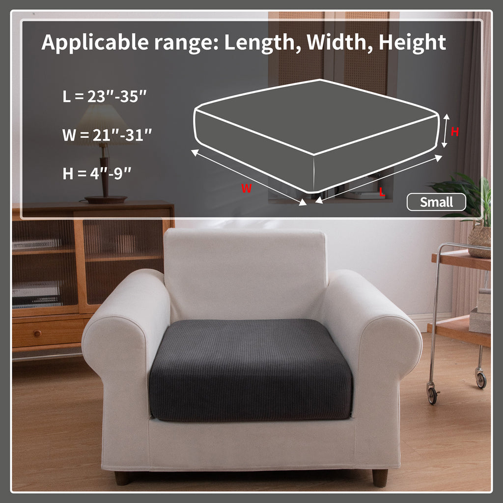 OHSIO Sectional Couch Covers, Wear Resistant Stretch Sofa Covers Washable Soft Couch Cushion Covers Anti Slip Furniture Protector Sofa Slipcovers for Pets