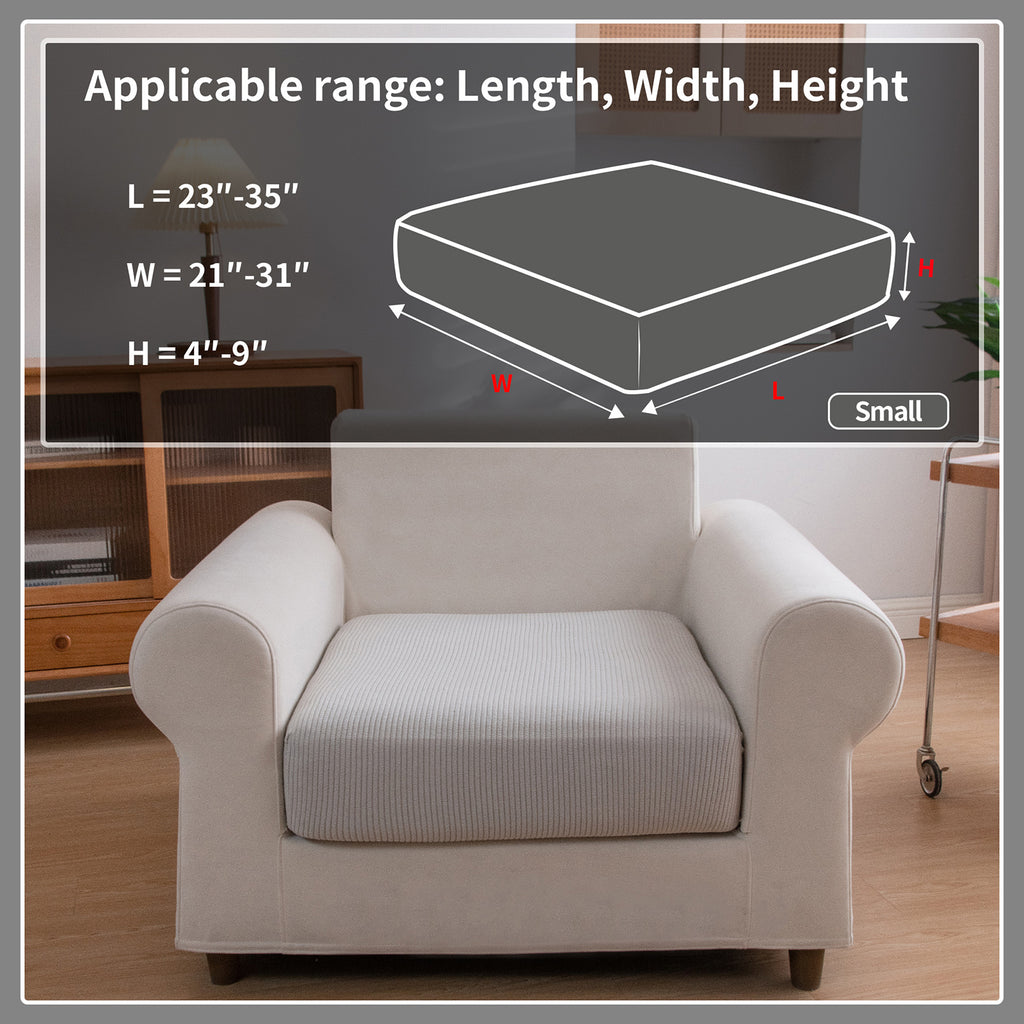 OHSIO Sectional Couch Covers, Wear Resistant Stretch Sofa Covers Washable Soft Couch Cushion Covers Anti Slip Furniture Protector Sofa Slipcovers for Pets